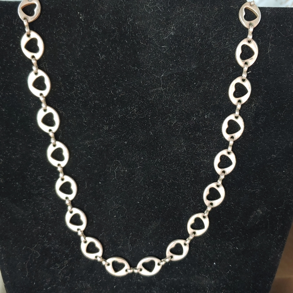 Silvertoned Heart Necklace